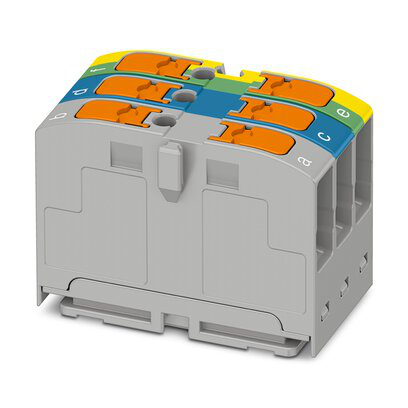 1300612 - PTVFIX 2,5-L/N/GNYE - Distribution block