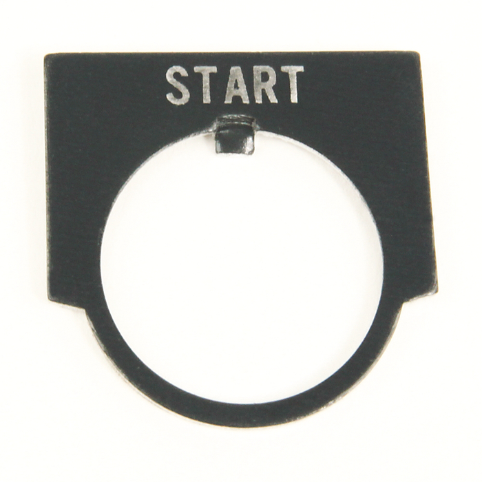 800MR-W130 - 800MR ACCESSORIES, 800MR Legend Plates, Extra Large, Push Stop / Pull Start