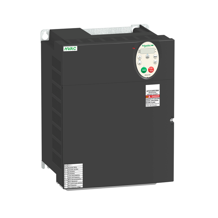 ATV212HD22N4S - variable speed drive, Altivar 212, 22kW, 30hp, 480V, 3 phases, with EMC, IP21, slim