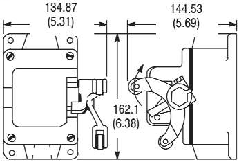 801-CMC144 - 801 General Purpose Limit Switch, Fork Lever Type, Slow Action, Maintained, Type 14 Housing Style, Arrangement C