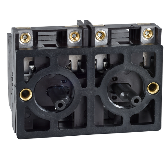 XESD1281 - Double contact block, Harmony XAC, spring return, front mounting, 2 speed CO+N O staggered