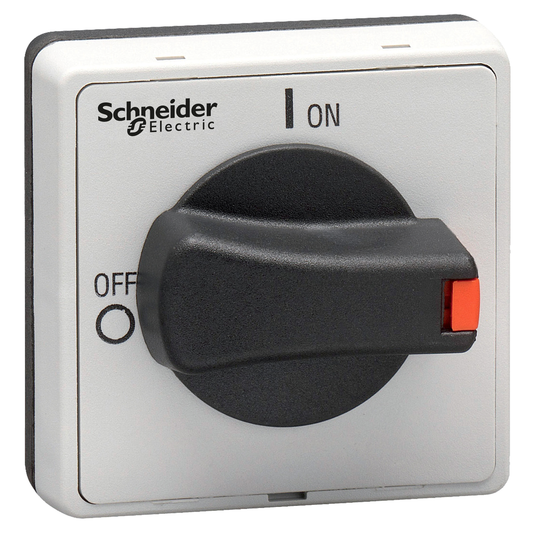 VLSH4S5B - Interruptor de desconexión, TeSys VLS, manija giratoria saliente, montaje con tornillos, 48x48 mm, manija negra, eje de 5 mm