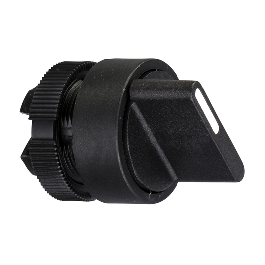 ZA2BD3 - Selector switch, Harmony XAC, plastic, black handle, 3 positions, unmarked