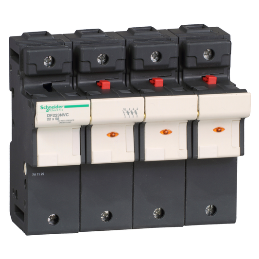DF223NVC - Fuse carrier, TeSys DF, 3P+N, 125A, 690VAC, fuse size 22x58mm, blown fuse indicator