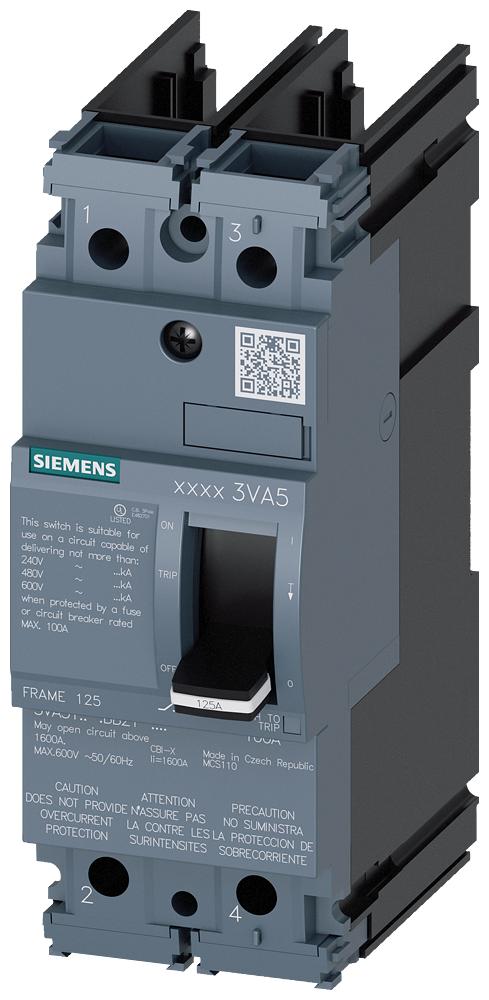 3VA5110-1BB21-0AA0 - MCSW 3VA51 2P 100A 65KA