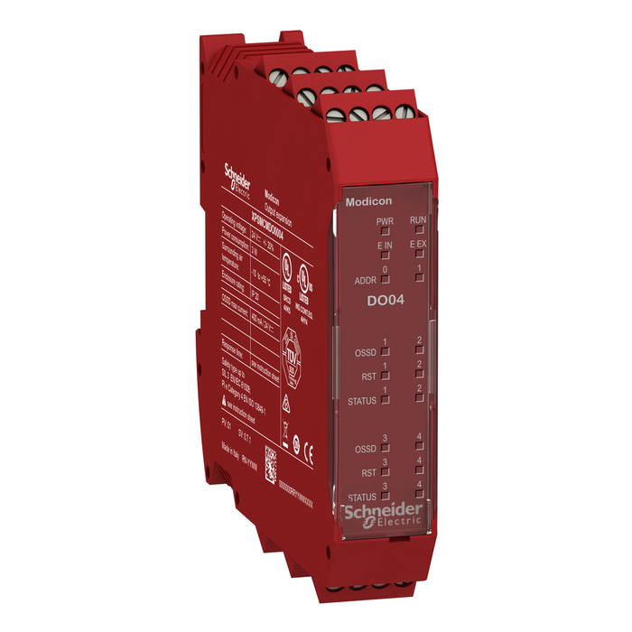 XPSMCMDO0004 - expansion modules, Modicon MCM, 4 digital output pairs, screw