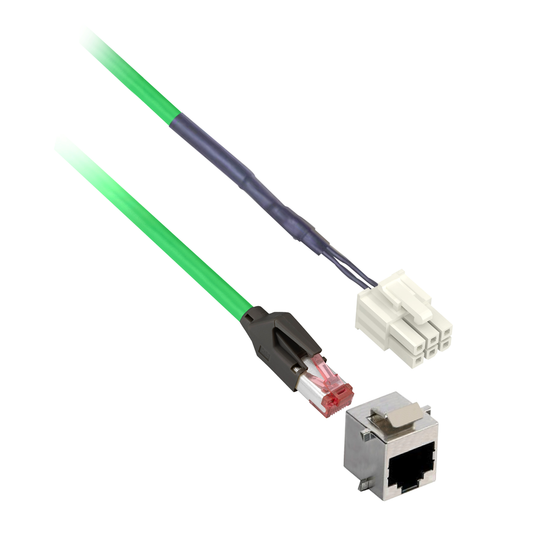 VW3L1T000R30 - commissioning cable, Lexium ILA,ILE,ILS, for connection to pc with adapter