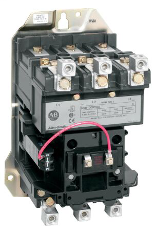 500F-BOD930-900 - 500F, 500FC NEMA AC/DC Contactor,Motor Loads,Feed-Through, SIZE 1, Open, 115-120V 60Hz, 3 Power Poles, Yes, 27, 110/120V 50/60 Hz, Auxiliary Contact (On Contactor)