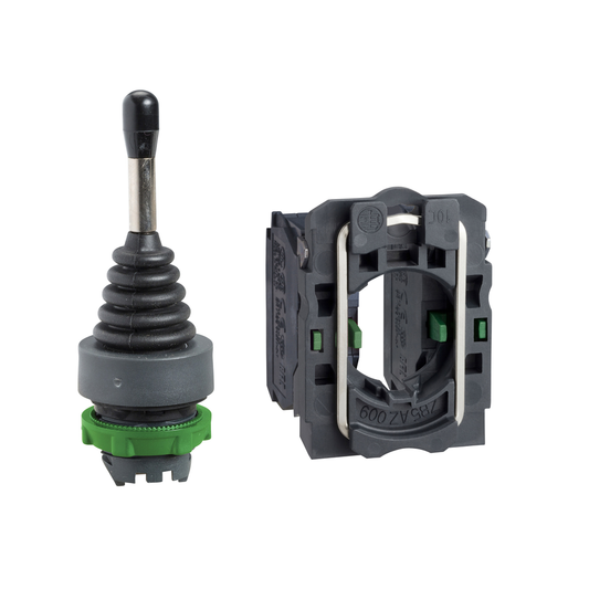 XD5PA12 - Joystick controller, Harmony XB5, 22mm, 2 direction, stay put, 1NO per direction