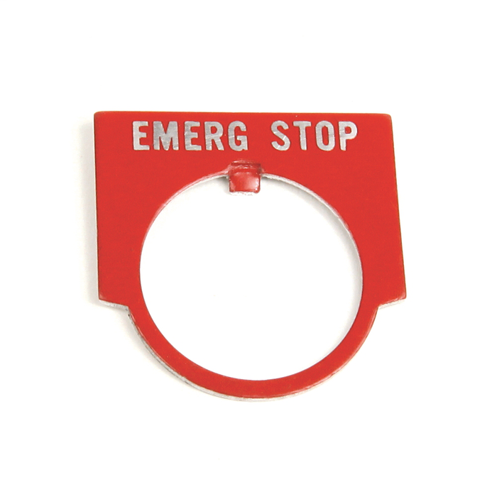800MR-W624 - 800MR ACCESSORIES, 800MR Legend Plates, Push Button/Pilot Lights, EMERG. STOP
