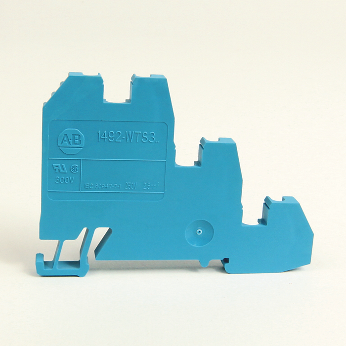 1492-WTS3-B - 1492-W IEC Terminal Block, Three-Circuit Sensor Block, 2.5 mm (# 24 AWG - # 12 AWG), Standard Feedthrough, Blue