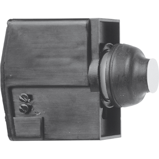 XEAB15361 - Booted push button, Harmony XAC, control circuit, black, booted, 1NO + 1NC at start of travel, 1NO at end of travel, 0...15V DC
