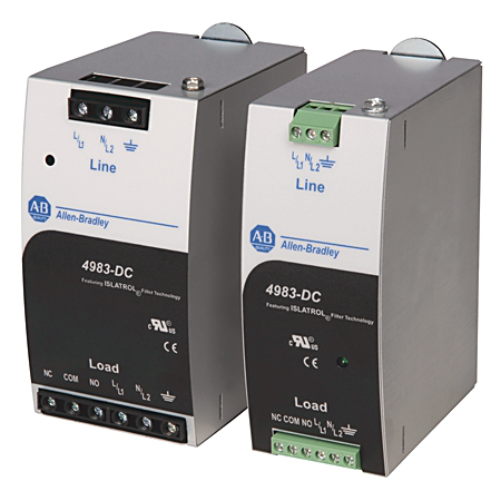 4983-DC120-03 - 4983 Surge and Filter Protection, Din Rail Mount, Combo UL 1449/UL 1283, 120V, 3A, No Pole Configuration