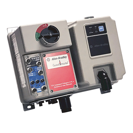 281E-F12S-10C-RRG - 281E ArmorStart EtherNet/IP with Safety for Automotives,Current Range 1.1….5.5 A,EtherNet/IP, Hardwired Safe Torque Off, 4 inputs & 2 outputs,UL Type 4 /12 and IP 67