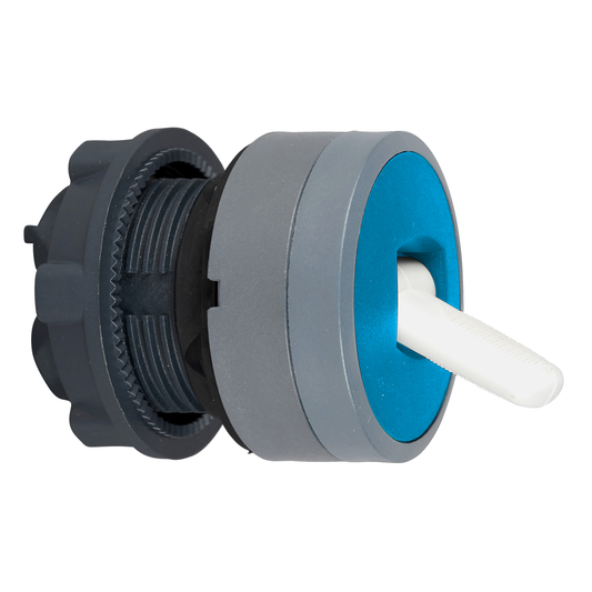 ZB5AD2806C0 - Harmony XB5, Cabezal de interruptor de palanca, plástico, azul, Ø22, 2 posiciones, fijación, bisel gris