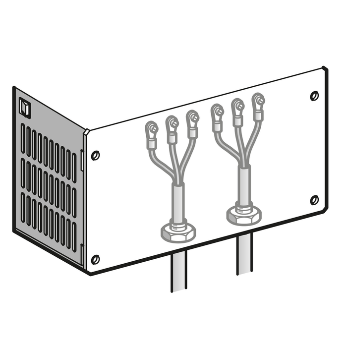 VW3A31815 - kit for UL type 1 conformity - mounted under variable speed drive