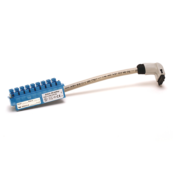 1492-CABLE070H - Pre-wired cable for 1746 32-pt DC I/O Modules, 40 conductors, #22 AWG, w/1746-N3 connector & IFM 40-pin connector, length 7.0 meter (22.96 feet)