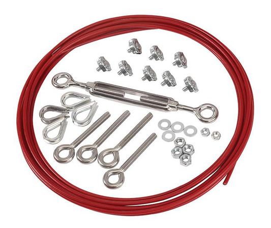 440E-A13200 - Kit de instalación Lifeline de acero inoxidable de 75 m (246 pies) - Polipropileno resistente a los rayos UV