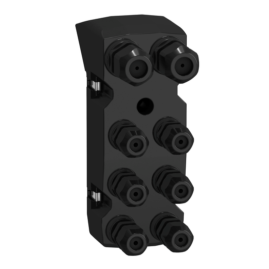 VW3M9105 - Connector module, Lexium 32i, connection with terminals, CANopen, 4DI sink/source, 2DO, STO