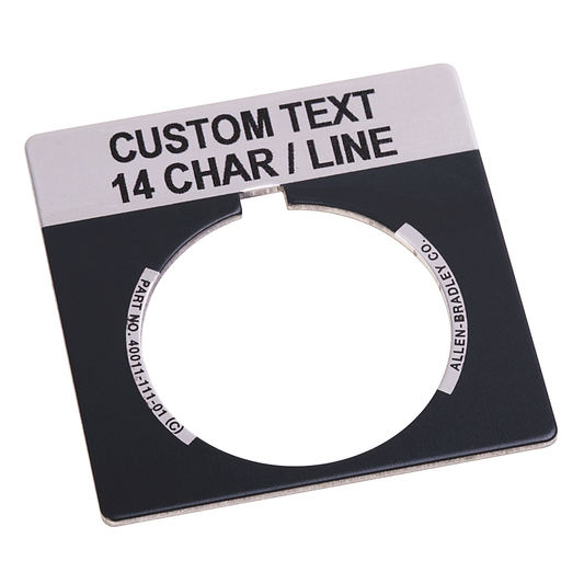 800T-X559E - 800T Legend Plate,Standard, Package Quantity 1, Gray