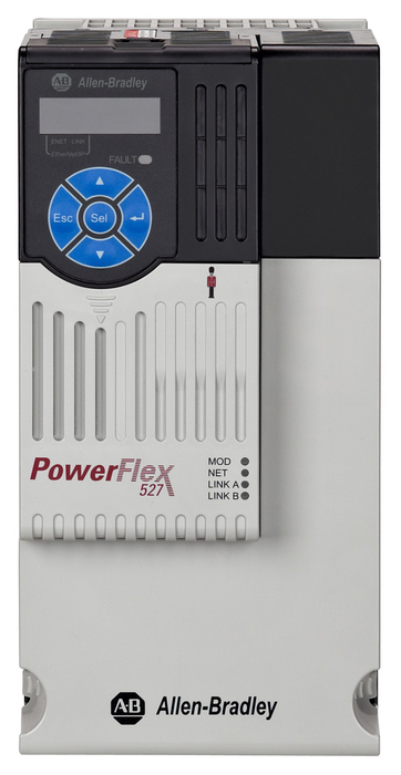 25C-D013N114 - PowerFlex 527 AC Drive, with Embedded Dual Port EtherNet/IP and Integrated Safety, 480 VAC, 3 Phase, 7.5 HP, 5.5 kW Normal Duty; 7.5 HP, 5.5 kW Heavy Duty, Frame C, IP20 NEMA / Open Type, Filter
