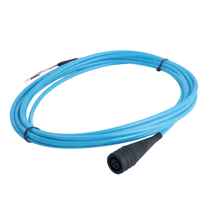 1443-CBL-MS3IBC-16S - 1443 Series Accelerometer Accessories, 16 feet of Silicone twisted shielded 3 conductor cable w/ molded 3 pin MIL connector and terminated to blunt cut