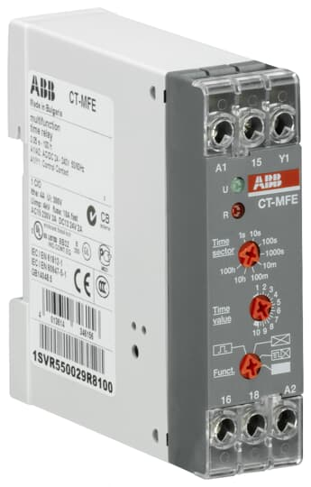 1SVR550029R8100 - CT-MFE 24-240VAC/DC 1C/O CONT.