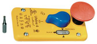 440E-A13054 - Cubierta de repuesto Lifeline 4 con perilla de reinicio azul y botón de parada de emergencia