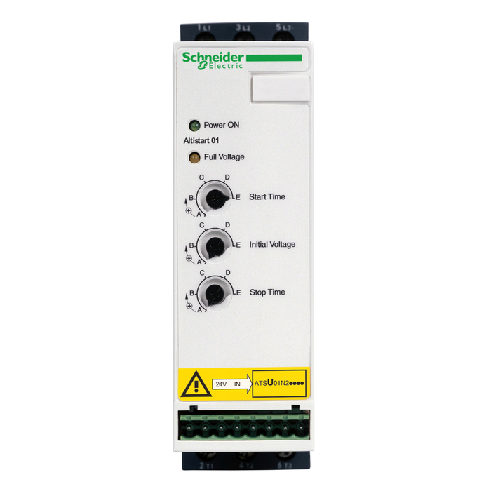 ATSU01N222LT - soft starter for asynchronous motor, Altistart U01, TeSys U, ATSU01, 22A, 200 to 480V, 4 to 11kW