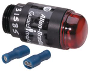 440A-A17125 - Indicador, luz piloto de conducto M20 - Lente roja con inserto tipo bayoneta. Use bombilla LED (se vende por separado).