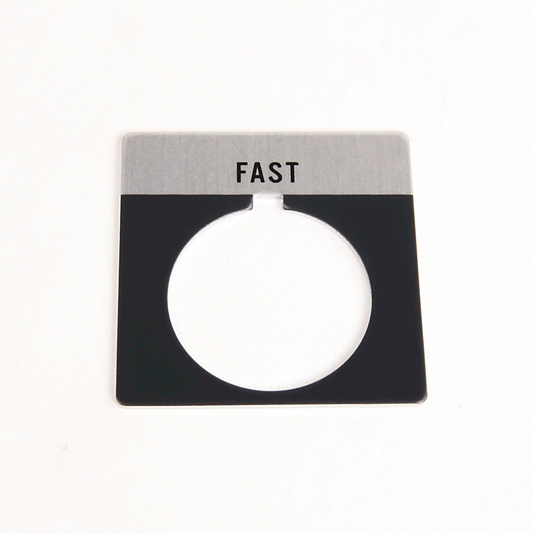 800T-X505 - 800T Legend Plate,StandardFAST, Package Quantity 1, Gray