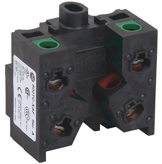 800TC-XAF - 800T and 800H Accessories, Contact Block,, 1 N.O. - 1 N.C.