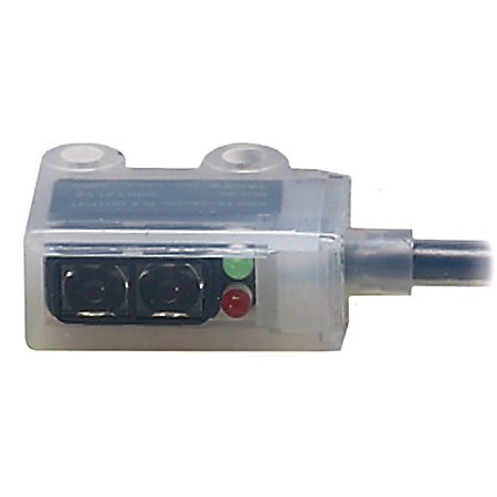 42KF-D1KNTH-A3 - PHOTOSWITCH Photoelectric Sensor, PTFE Coated, Standard Diffuse, 300mm (12in), DC - Light Operate, 3m (9.8ft) cable