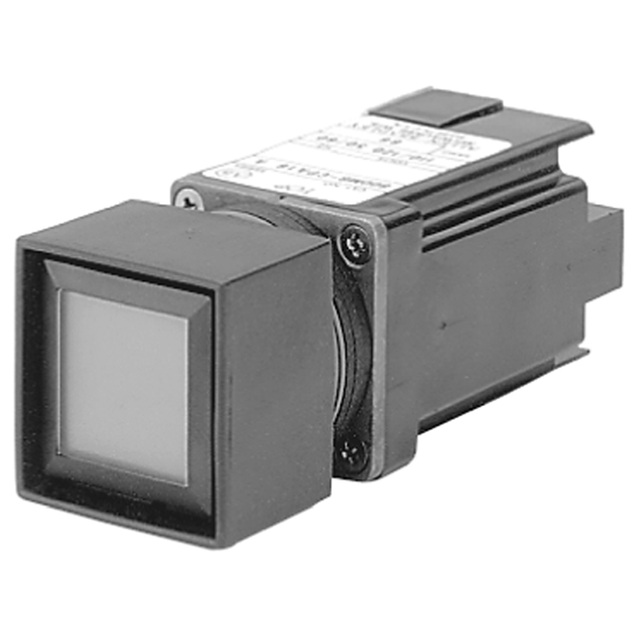 800MB-CPAL16CD1K - 800MB Momentary Contact Push Button Units, Illuminated, Black Bezel, Transformer, Flush Head, LED, 120V AC, Clear, 1 N.O., Large Screw Termination