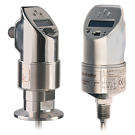 839E-DC1BA4A2D4 - 839E Solid-State Flow Condition Sensor, G1/2 BSPP Process Connection, Digital Display, 4...20 mA Analog Output with Single PNP Output, 100 mm (3.93 in), M12 Micro