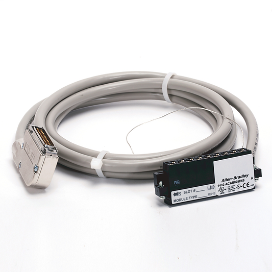1492-ACAB025D69 - Prewired Cable for 1769-OC8C or -OF8V Analog Output, 20 conductors, #22 AWG, shielded, w1769-RTBN18 connector & AIFM 25-Pin D-shell connector, length 2.5 meter (8.2 feet)