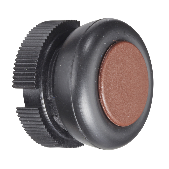 XACA9419 - Push button head, Harmony XAC, plastic, brown, booted, spring return