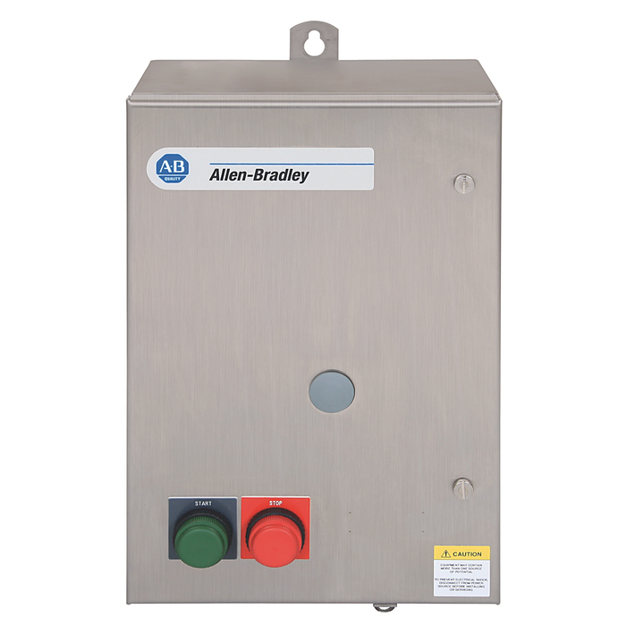 509-BCA-1-4R - Available from RCC, NEMA Full Voltage Non-Reversing Starter,SIZE 1,230-240V 60Hz,Type 4/4X Watertight, Corrosion-Resistant Enclosure, Stainless Steel, with Eutectic Alloy Overload Relay