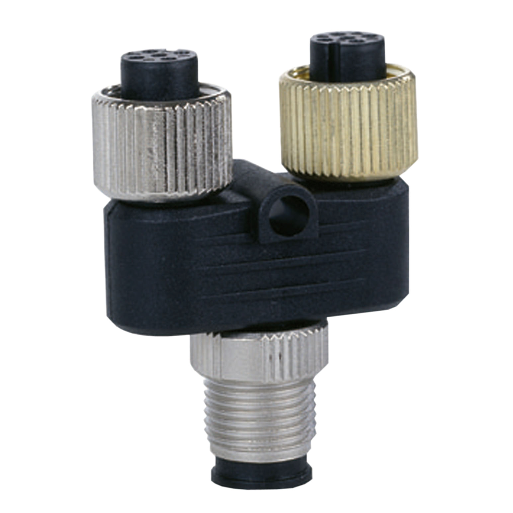 FTXCY1212 - Conector Y - 2 conectores M12 a 1 conector M12 - para caja divisora ​​de E/S FTB (Cantidad: 80)