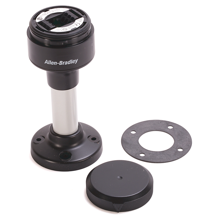 854K-BPM10C - Bulletin 854K Bases, Black Housing, 10cm Aluminum Pole Base, Cap