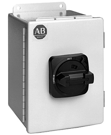 194E-AA63E-P11 - Interruptor de carga IEC, NEMA Tipo 1 - IP54 - Base/Carril DIN, Color del mango: Rojo/Amarillo, 63 A, 3 polos
