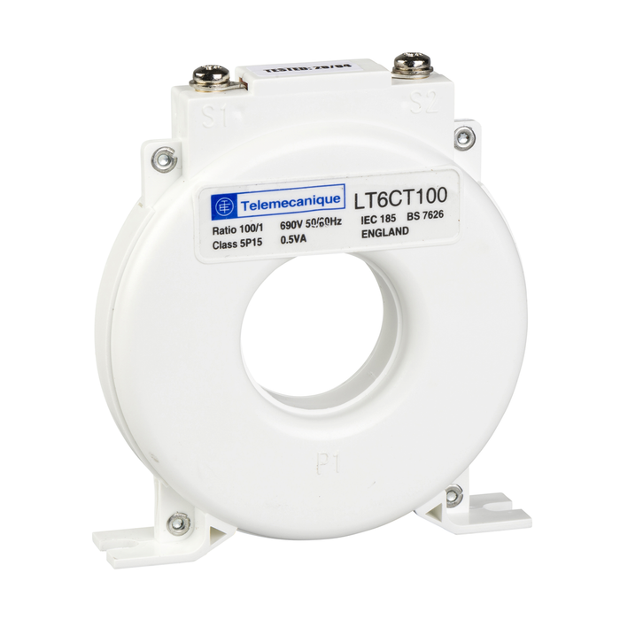 LT6CT1001 - Current transformer TeSys T LT6CT - 100/1 A - accuracy: class 5P