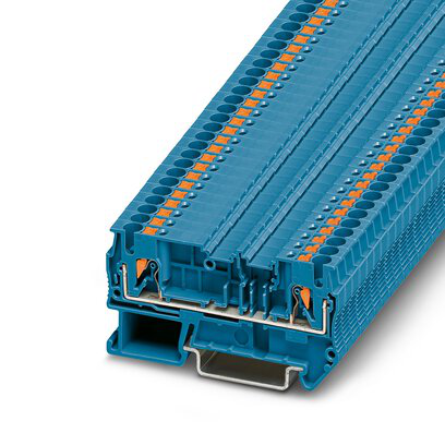 3270111 - PTC 2,5-TWIN-MTD BU - Bloque de terminales de paso