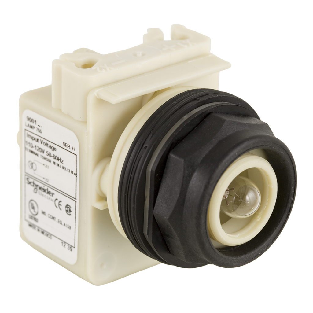 9001SKP1 - Pilot light head, Harmony 9001SK, plastic, without cap, 30mm, 110...120V