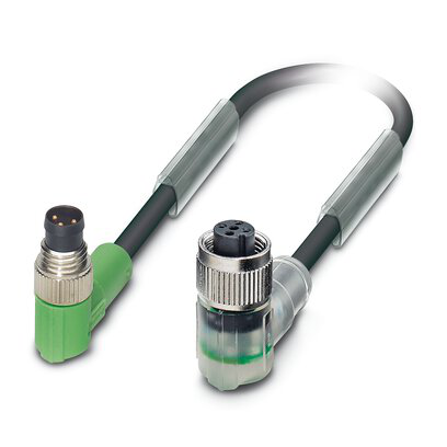 1682469 - SAC-3P-M 8MR/ 0,3-PUR/M12FR-2L - Sensor/actuator cable