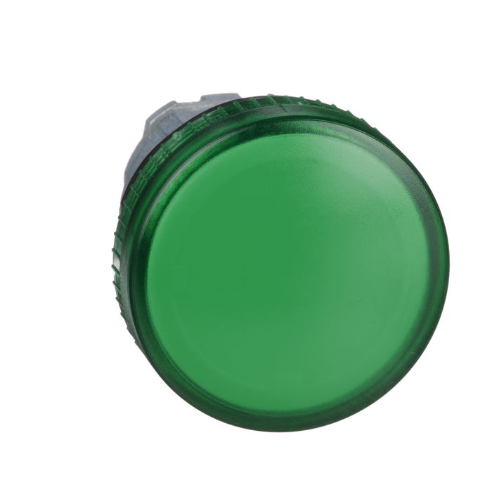 ZB4BV03 - Harmony, 22mm Push Button, pilot light head, green, with plain lens, for BA9s bulb