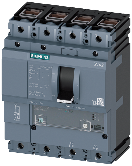 3VA2110-7HK46-0AA0 - CAJA DE CONEXIÓN ETU3-ELISA 3VA21 4P 100A 110KA