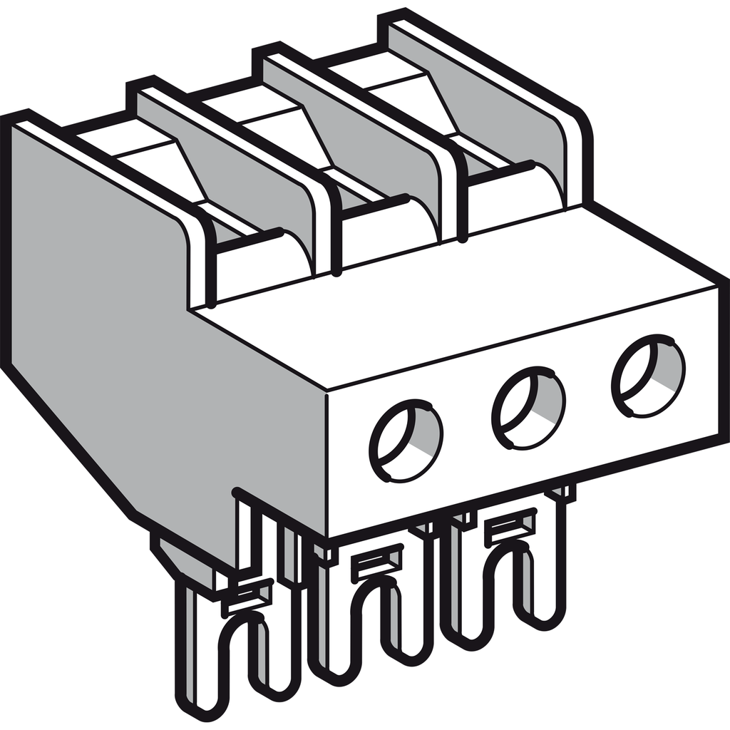 LAD92560 - TeSys Deca - Bloque de terminales - 4P - Abrazadera de tornillo