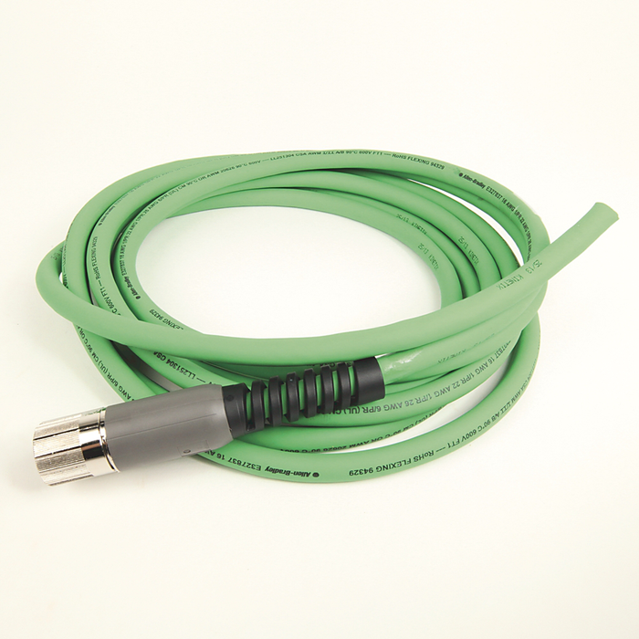 2090-CFBM7DF-CDAF05 - SpeedTEC Cable, Motor Feedback Only, SpeedTec DIN Connector, Drive-end, Flying-lead, Incremental Encoder Type, Continuous-Flex, 5 Meters