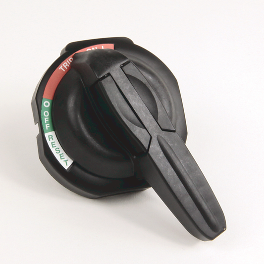 140U-PB - Black Padlockable handle, standard, with trip indication, Frames G,H,I,J